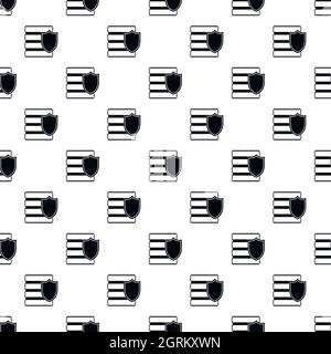 Datensicherheitsmuster, einfacher Stil Stock Vektor