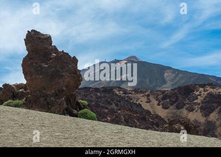 Marsoandschaft in der Nähe des Vulkans Teide, Teneriffa Stockfoto