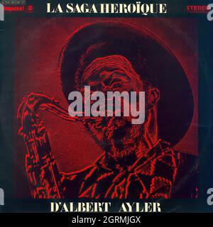 Albert Ayler - La Saga héroïque d'Albert Ayler (2xlp) - Vintage Vinyl Schallplattencover Stockfoto