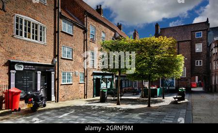 Stockton-on-Tees, eine große Marktstadt im Bezirk Stockton-on-Tees, Grafschaft Durham, England, liegt am Nordufer des River Tees. Stockfoto