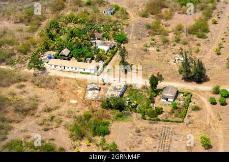 Ländliche Szenen der Villa Clara Kuba, Luftaufnahme Stockfoto