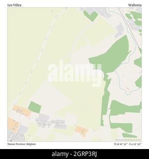 Les Villez, Provinz Namur, Belgien, Wallonien, N 50 16' 35'', E 4 23' 59'', map, Timeless Map veröffentlicht im Jahr 2021. Reisende, Entdecker und Abenteurer wie Florence Nightingale, David Livingstone, Ernest Shackleton, Lewis and Clark und Sherlock Holmes haben sich bei der Planung von Reisen zu den entlegensten Ecken der Welt auf Karten verlassen.Timeless Maps kartiert die meisten Orte auf der Welt und zeigt die Verwirklichung großer Träume Stockfoto