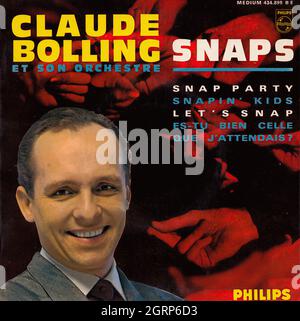 Claude Bolling et son Orchestre - Snaps EP - Vintage Vinyl Schallplattencover Stockfoto