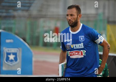 Pagani, Italien. September 2021. PAGANI, ITALIEN - SEPTEMBER 29: Michele Murolo (5) Paganese Calcio 1926. Paganese Calcio 1926 V Vibonese im Marcello Torre Stadium am 29. September 2021 in Pagani Italien. (Foto von Alessandro Barone/Pacific Press/Sipa USA) Quelle: SIPA USA/Alamy Live News Stockfoto