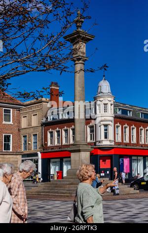 Stockton-on-Tees, eine große Marktstadt im Bezirk Stockton-on-Tees, Grafschaft Durham, England, liegt am Nordufer des River Tees. Stockfoto