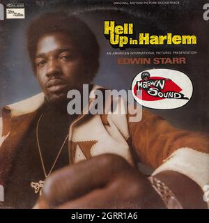 Edwin Starr - Hell Up in Harlem o.s.t. - Vintage Vinyl Schallplattencover Stockfoto