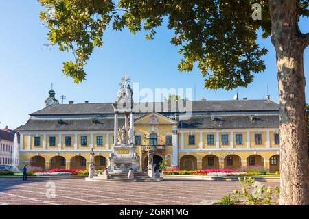 Esztergom (Gran): Rathaus, Szechenyi-Platz in , Komarom-Esztergom, Ungarn Stockfoto