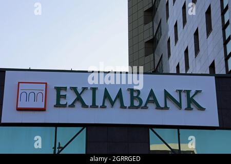 Eximbank-Gebäude in Chisinau Stockfoto