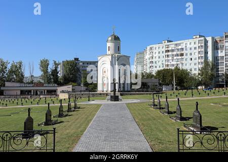 Soldaten Gräber auf Tighina Militärfriedhof in Moldawien Stockfoto