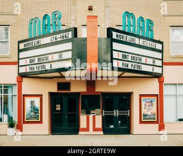 Mar Theatre Festzelt, in Wilmington, einer kleinen Stadt an der Route 66 in Illinois Stockfoto