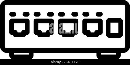 Ethernet-Switch-Symbol Stock Vektor