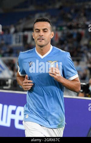 Stadio Olimpico, Rom, Italien. September 2021. Europa League Football, SS Lazio versus Lokomotiv Moskau: Pedro von SS Lazio Credit: Action Plus Sports/Alamy Live News Stockfoto