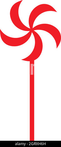 lollipop Candy Vektor-Symbol-Illustration Stock Vektor