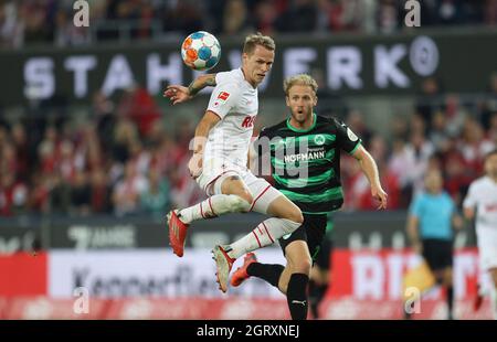 Köln, Deutschland. 01. Okt 2021. firo: 01.10.2021, Fußball, 1. Bundesliga, Saison 2021/2022, 1. FC kV? ln - Spielvereinigung Greuther Fvºrth Ondrej Duda, Individual Action Credit: dpa picture Alliance/Alamy Live News Stockfoto