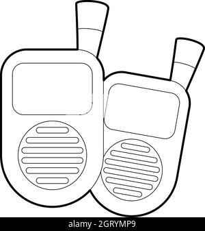 Radio-Baby-Monitor-Symbol, isometrischen 3d Stil Stock Vektor