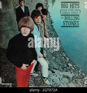 Rolling Stones - Big Hits (High Tide und Green Grass) 1966 - Vintage Vinyl 33 U/min Rekord Stockfoto