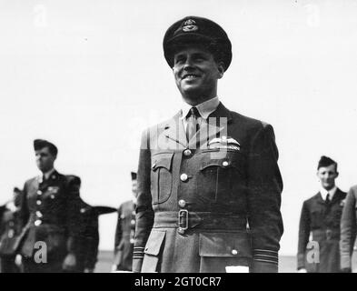 Wing Commander Guy Gibson zeichnete Victoria Cross für den Dambusters-Angriff aus Stockfoto
