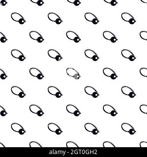 Clown Nase Muster, einfachen Stil Stock Vektor