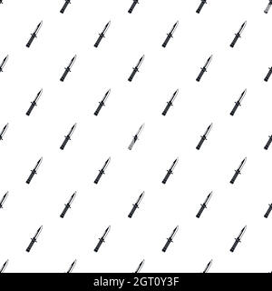 Nonfolding Messer Muster, einfachen Stil Stock Vektor