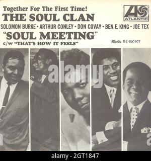 The Soul Clan - Soul Meeting - so fühlt es sich an - Vintage Vinyl Record Cover Stockfoto