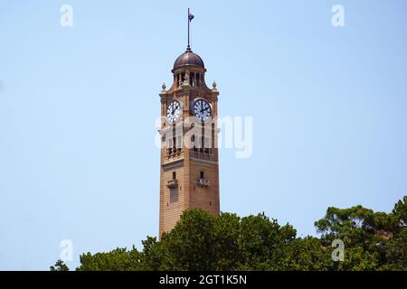 Central Station Clock Tower in Sydney. Stockfoto
