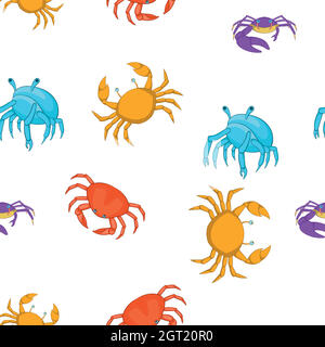 Flusskrebse-Muster, Cartoon-Stil Stock Vektor