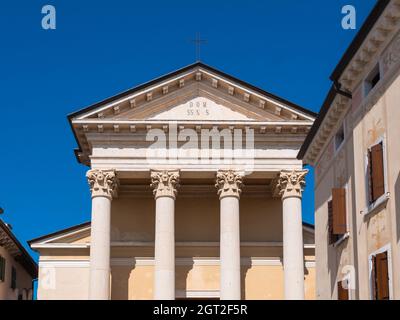 Pfarrkirche von Bardolino, die Heiligen Nikolaus und Severo oder die Chiesa parrocchiale dei Santi Nicolò e Severo Stockfoto