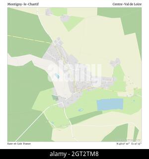 Montigny-le-Chartif, Eure-et-Loir, Frankreich, Centre-Val de Loire, N 48 17' 10'', E 1 9' 13'', Karte, Timeless Map veröffentlicht im Jahr 2021. Reisende, Entdecker und Abenteurer wie Florence Nightingale, David Livingstone, Ernest Shackleton, Lewis and Clark und Sherlock Holmes haben sich bei der Planung von Reisen zu den entlegensten Ecken der Welt auf Karten verlassen.Timeless Maps kartiert die meisten Orte auf der Welt und zeigt die Verwirklichung großer Träume Stockfoto