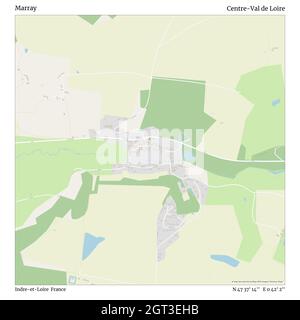 Marray, Indre-et-Loire, Frankreich, Centre-Val de Loire, N 47 37' 14'', E 0 42' 2'', map, Timeless Map veröffentlicht im Jahr 2021. Reisende, Entdecker und Abenteurer wie Florence Nightingale, David Livingstone, Ernest Shackleton, Lewis and Clark und Sherlock Holmes haben sich bei der Planung von Reisen zu den entlegensten Ecken der Welt auf Karten verlassen.Timeless Maps kartiert die meisten Orte auf der Welt und zeigt die Verwirklichung großer Träume Stockfoto