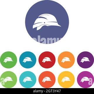 Symbole für HardHat-Sets Stock Vektor