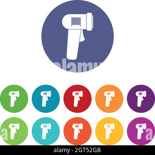 Symbole für Barcodescanner-Sets Stock Vektor