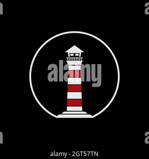 Light House Logo Vorlage Vektor Symbol Design Stockfoto