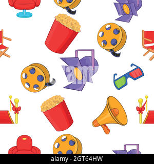Motion Picture Muster, Cartoon-Stil Stock Vektor