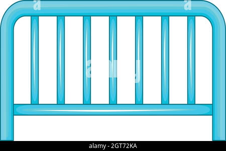 Metallzaun-Symbol, Cartoon-Stil Stock Vektor