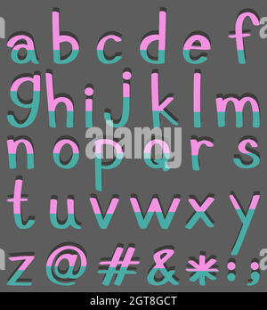 Alphabete Stock Vektor