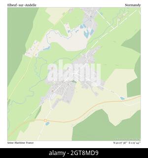 Elbeuf-sur-Andelle, seine-Maritime, Frankreich, Normandie, N 49 27' 38'', E 1 23' 44'', map, Timeless Map veröffentlicht im Jahr 2021. Reisende, Entdecker und Abenteurer wie Florence Nightingale, David Livingstone, Ernest Shackleton, Lewis and Clark und Sherlock Holmes haben sich bei der Planung von Reisen zu den entlegensten Ecken der Welt auf Karten verlassen.Timeless Maps kartiert die meisten Orte auf der Welt und zeigt die Verwirklichung großer Träume Stockfoto