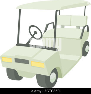 Golf-Auto-Symbol, Cartoon-Stil Stock Vektor