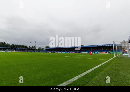 London, Großbritannien. 02. Oktober 2021. Während des Barclays FA Womens Super League-Spiels zwischen Chelsea und Brighton & Hove Albion in Kingsmeadow, in London, England. Kredit: SPP Sport Pressefoto. /Alamy Live News Stockfoto