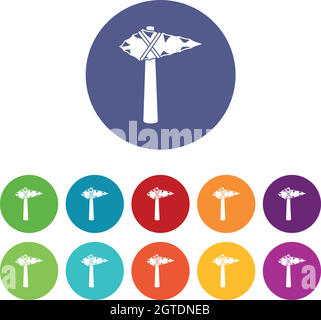 Uralte Hammersatz-Ikonen Stock Vektor