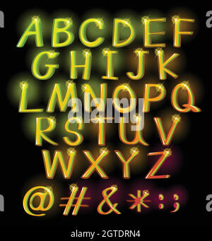 Alphabete Stock Vektor