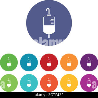 Symbole für Blutspenden Stock Vektor