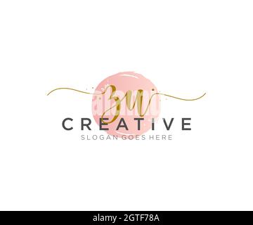 ZU feminine Logo Schönheit Monogramm und elegantes Logo-Design, Handschrift Logo der ursprünglichen Signatur, Hochzeit, Mode, floral und botanisch mit kreativen Stock Vektor