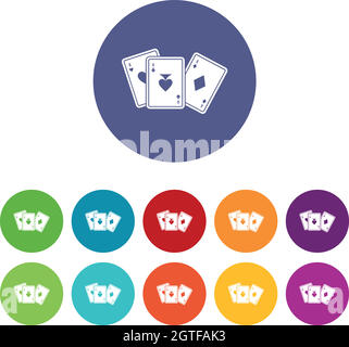 Symbole für Spielkarten Stock Vektor