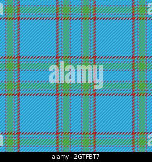 Nahtloses Muster aus schottischem Tartan-Karo. Wiederholbarer Hintergrund mit Check-Fabric-Textur. Flache Vektor-Kulisse mit gestreiftem Textildruck. Stock Vektor