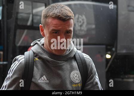 Bournemouth, Großbritannien. Oktober 2021. John Fleck #4 von Sheffield United kommt am 10/2/2021 im Vitality Stadium, dem Heimstadion des FC Bournemouth in Bournemouth, Großbritannien, an. (Foto von Mike Jones/News Images/Sipa USA) Quelle: SIPA USA/Alamy Live News Stockfoto