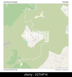 San Piero in Campo, Provincia di Livorno, Italien, Toskana, N 42 45' 8'', E 10 12' 41'', map, Timeless Map veröffentlicht im Jahr 2021. Reisende, Entdecker und Abenteurer wie Florence Nightingale, David Livingstone, Ernest Shackleton, Lewis and Clark und Sherlock Holmes haben sich bei der Planung von Reisen zu den entlegensten Ecken der Welt auf Karten verlassen.Timeless Maps kartiert die meisten Orte auf der Welt und zeigt die Verwirklichung großer Träume Stockfoto