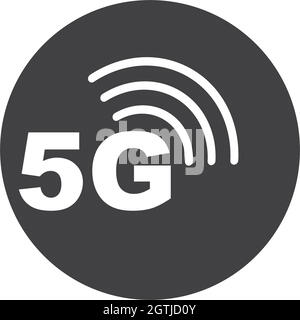 5g-Signalvektor-Symboldesign Stock Vektor