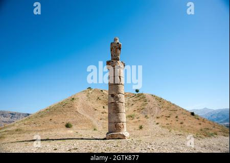 Blick auf Karakus Tumulus im Nemrut National Park, Provinz Adiyaman Stockfoto