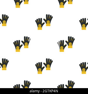 Fußball-Torhüter Handschuhe Muster nahtlos Stock Vektor