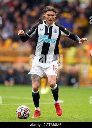 Jeff Hendrick von Newcastle United während des Spiels der Premier League im Molineux Stadium, Wolverhampton. Bilddatum: Samstag, 2. Oktober 2021. Stockfoto